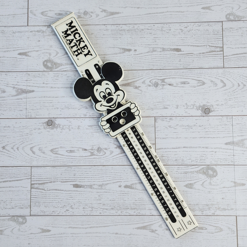 VTG Disney Mickey Math Mickey Mouse Plastic Ruler - Picture 1 of 10